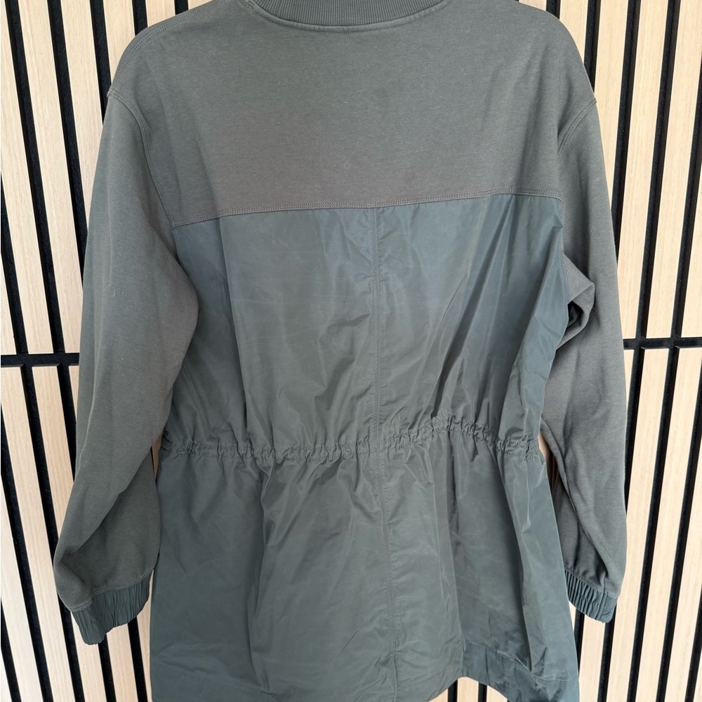 Athleta Olive Green Drawstring Pullover - image 3